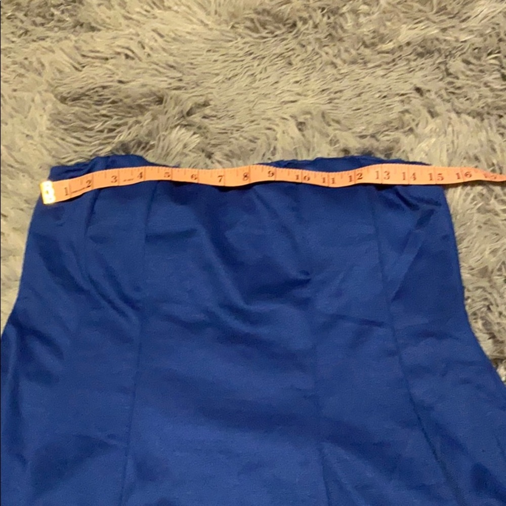 5/$20 Plus size strapless peplum top - Picture 3 of 4